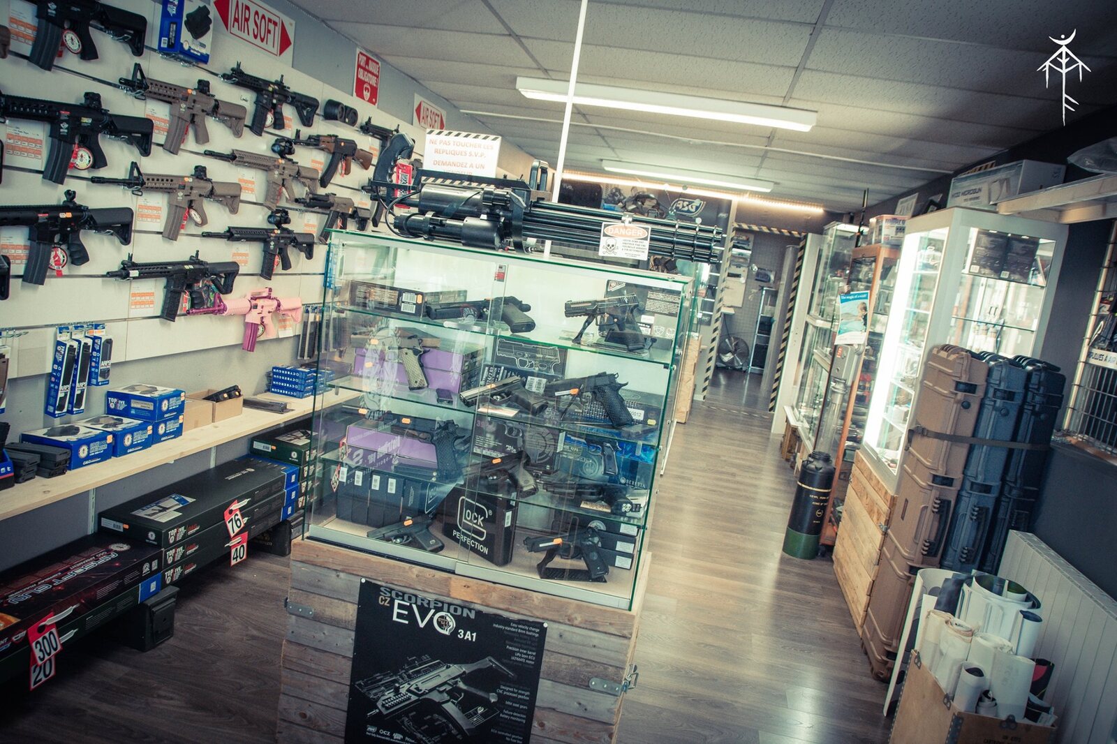 Intérieur du magasin Raids Équipements